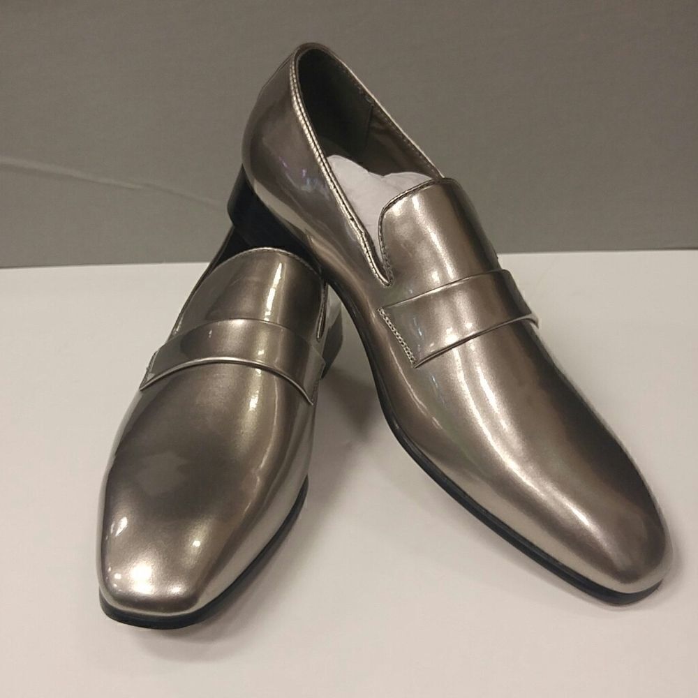 Men's Silver Loafers